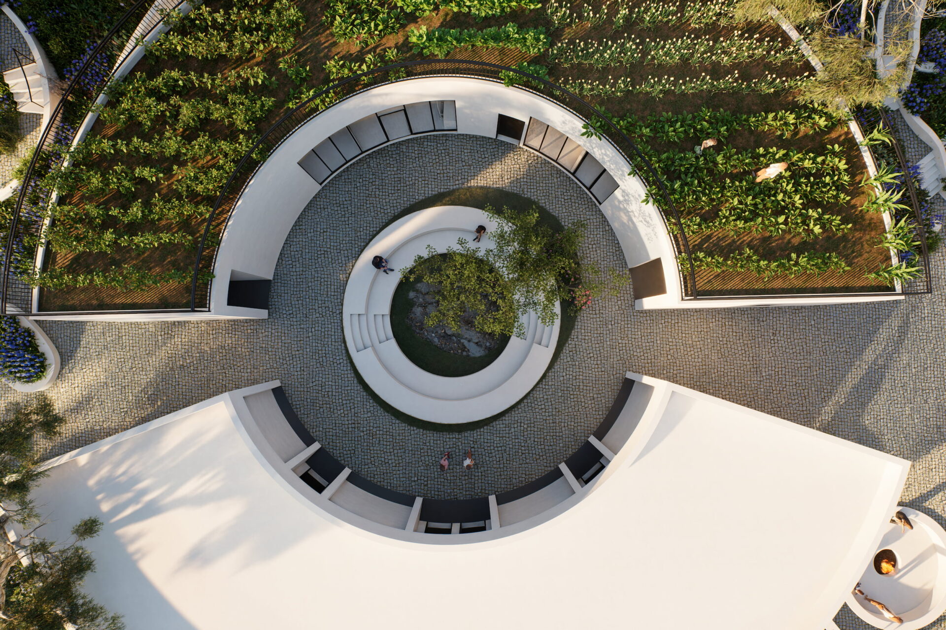 תכנון אדריכלות נוף למתחם החינוכי אדם ואדמה ברמת הגולן